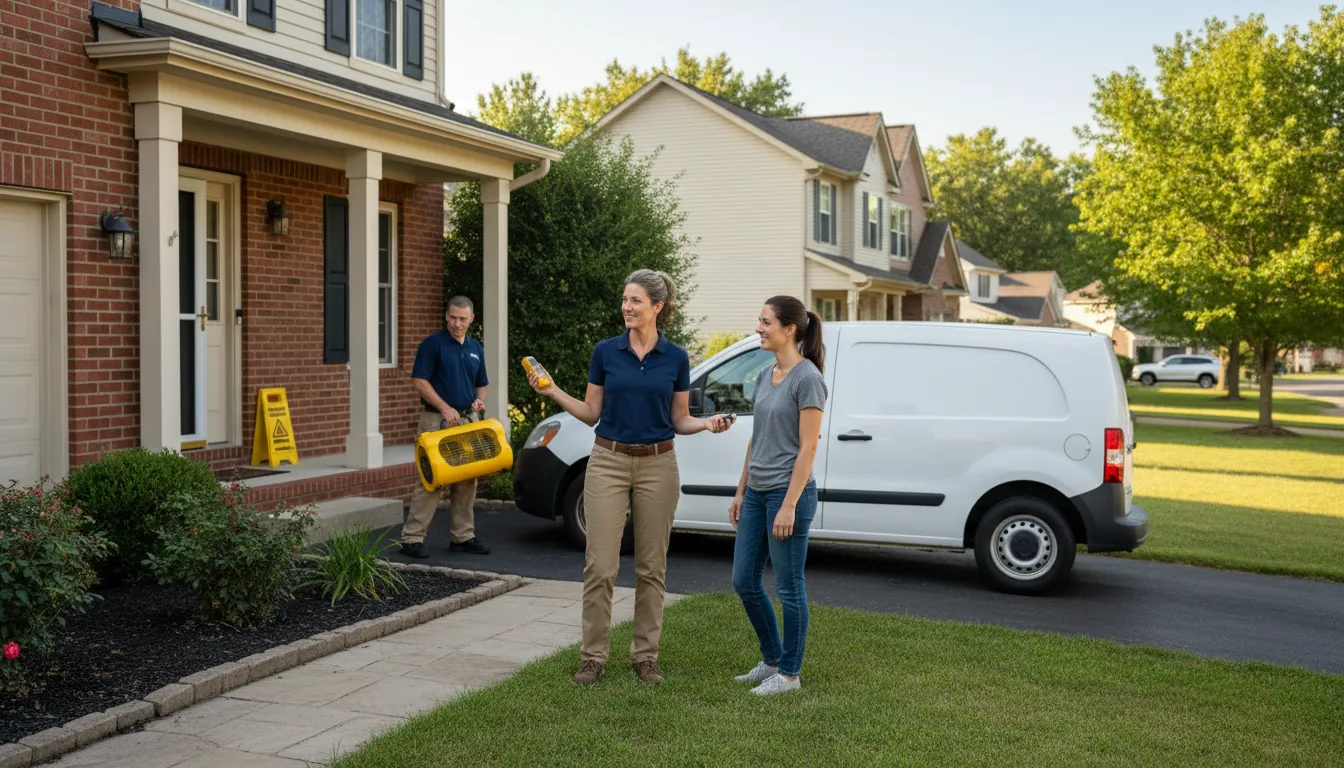 Residential water damage restoration in Hardin, MT